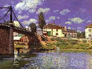 Alfred Sisley The Bridge at Villeneuve la Garenne oil